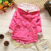 casaco infantil baby coat outwear roupa infantil feminina cute baby jacket infant girl hoody cardigan trench coat wholesale
