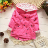 casaco infantil baby coat outwear roupa infantil feminina cute baby jacket infant girl hoody cardigan trench coat wholesale