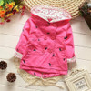 casaco infantil baby coat outwear roupa infantil feminina cute baby jacket infant girl hoody cardigan trench coat wholesale