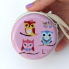 Cartoon coin purse Owl painting graffiti key bag children wallet women headphones box Kid Change purse Ladies coin wallet pouch