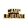 Marine Corps Camp Lejeune Gold on Red 1 1/4" Lapel Pin Marine Corps Camp Lejeune Gold on Red 1 1/4" Lapel Pin