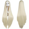 MapofBeauty 40" Long Straight Cosplay Wig Black White Brown Blonde Pink Wigs For Women Heat Resistant Synthetic Fake hair