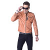 MAPLESTEED Vegetable Tanned Leather Men Leather Jacket 100% Genuine Sheepskin Black Yellow Slim Fit Male Leather Coat Autumn 007