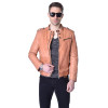 MAPLESTEED Vegetable Tanned Leather Men Leather Jacket 100% Genuine Sheepskin Black Yellow Slim Fit Male Leather Coat Autumn 007