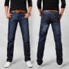 Many Styles Men's Classic Jeans Straight Full Length Casual Slim Jeans Black Men Fashion Brand Cotton Denim Cheap Jeans Mens