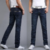 Many Styles Men's Classic Jeans Straight Full Length Casual Slim Jeans Black Men Fashion Brand Cotton Denim Cheap Jeans Mens