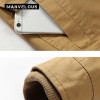 Manvelous 5XL Parka Winter Jacket Men Fashion Casual Solid Mid-Length Pocket Button Thick Hooded Mens Winter Jackets Parka Coats