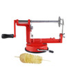 Manual Red Stainless Steel Twisted Potato Apple Slicer Spiral French Fry Cutter (00202)