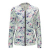 2017 New Bomber Jacket Print Flowers Women White Souvenir Jacket Coat Casual Baseball Jacket Sukajan Zipper chaquetas mujer