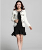 2017 New blazer women paillette formal blaser jacket for woman work wear plus size lady coat suits top tunic white,black S~XXL
