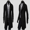 2017 New Autumn Winter Wool Coat Double Breasted Slim Fit Trench Coat Long Section Overcoat Casual Pea Coat For Men M-4XL