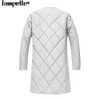 2017 New Autumn Winter Women Cotton Jacket Coat Parkas Slim Padded Warm Long Basic Jacket Coat Female Wadded Thickened Outerwear
