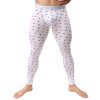 2017 New Autumn Winter Warm Modal Men Thermal Underwear Funny Plaid/Foot Print/Wave Printed Long Johns Underpants Leggings
