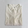 2017 New Autumn White Lace Blouse Plus Size 4XL Women Tops Casual Loose Blouses Long Sleeve Vintage Ladies Shirts Blusas AB318