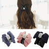 LNRRABC Fashion Women Bowknot Rhinestone Simulated Pearl Hair Clip Claw Headwear Hair Accessories Barrettes Hair Combs Hair Pin