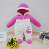 Little Q Coral fleece baby One piece bodysuit clothes winter boys clothing girls footies soft warm apparel infant newborn sleep