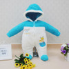 Little Q Coral fleece baby One piece bodysuit clothes winter boys clothing girls footies soft warm apparel infant newborn sleep