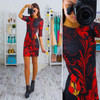 Fashion 2017 Summer Dress Sexy Casual Slim Micky Print Dress Package Hip Milk Silk Bodycon Dress Women Party Dresses Vestidos