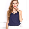 Fashion 2016 Summer Women Clothing Candy Color Sleeveless Women Blouses Chiffon Casual Blouse Shirt Tops Plus Size