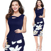 Fantaist Women Summer Sleeveless Button Flare Floral Print Elegant Business Party Formal Work Office Peplum Bodycon Pencil Dress Fantaist Women Summer Sleeveless Button Flare Floral Print Elegant Business Party Formal Work Office Peplum Bodycon Pencil Dress