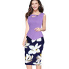Fantaist Women Summer Sleeveless Button Flare Floral Print Elegant Business Party Formal Work Office Peplum Bodycon Pencil Dress Fantaist Women Summer Sleeveless Button Flare Floral Print Elegant Business Party Formal Work Office Peplum Bodycon Pencil Dress