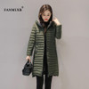 FANMUER 2017 NEW fashion winter coat womens clothing women quilted jacket coates parkas woman parka autumn hood jacket plus size