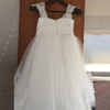2017 Flower Girl Dresses Kids Ball Gown Short Sleeve Tulle Appliques Lace Bow First Communion Dresses For Girls Pageant Dress