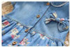 2017 Flower Girl Summer Princess Dress Kid Baby Party Wedding Pageant Denim Dresses Clothes