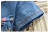 2017 Flower Girl Summer Princess Dress Kid Baby Party Wedding Pageant Denim Dresses Clothes