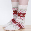 2017 Fashion Xmas Women Warm Soft Wool Christmas Snowflake Deer Long Thick Winter Socks Gift Hot Selling