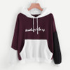2017 Fashion Womens Hoodies Sweatshirts Letters Long Sleeve Hoodie Sweatshirt Hooded Pullover Tops Blouse oversized hoodie