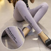 2017 Fashion Women's Slim Hole Jeans Female Embroidery Washed Denim Jeans High Stretch Candy Color Casual Pencil Pants  Feminino