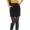 2017 Fashion Women Short Skirt Autumn winter Woolen Skirt Slim Hip Work Wear High Waist Mini Skirt Skirts Women LY51