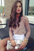 2017 Fashion Women Sexy Lace Crochet Embroidery Tops Long Sleeve Shirt Casual Blouse