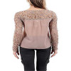 2017 Fashion Women Sexy Lace Crochet Embroidery Tops Long Sleeve Shirt Casual Blouse