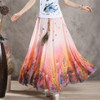 2017 Fashion Women Maxi Skirts Casual Elegant Saia Longa Chiffon Bohemian Vintage Summer Female Long Skirt Flower Ethnic Clothes 2017 Fashion Women Maxi Skirts Casual Elegant Saia Longa Chiffon Bohemian Vintage Summer Female Long Skirt Flower Ethnic Clothes