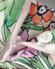 2017 Fashion Women Floral  Pant Retro Vintage Wide Leg Pants Summer Causal Trousers with Bow Belt PT156