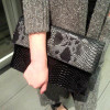 2017 Fashion Women Day Clutches Bags Serpentine Leather Messenger Crossbody Bags Ladies Evening Party Bags Designer Handbags