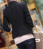 2017 Fashion Women Casual Business OL Blazer Jackets Suit One Button Ladies Blazers Work Black Jacket Coat Plus Size WDC469