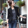 2017 Fashion Women Casual Business OL Blazer Jackets Suit One Button Ladies Blazers Work Black Jacket Coat Plus Size WDC469