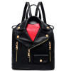 2017 Fashion Unique Clothes Design PU Women Leather BackpackS Female Travel Shoulder bag Women School Bag Hot Sale LJ430