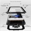 Metal Aluminum Cover for iPhone 4S 5S 6 6S 7 Plus Case Luxury Doom Armor Waterproof Cover for iPhone 5 6 7 Plus +Tempered Glass