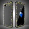 Metal Aluminum Cover for iPhone 4S 5S 6 6S 7 Plus Case Luxury Doom Armor Waterproof Cover for iPhone 5 6 7 Plus +Tempered Glass