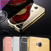 Metal Aluminum Frame + Mirror Acrylic Back Cover Cases For Huawei Honor 7 7i Honor 6 6X Honor 5X 4X 4C Pro 3C 5C Case Enjoy 5S