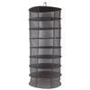 Mesh Collapsible Hanging Net Black Drying Rack Wardrobe Clothes Basket Laundry Storage Bag Herb Bud Drying Homeware 2FT 8 Layers