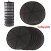 Mesh Collapsible Hanging Net Black Drying Rack Wardrobe Clothes Basket Laundry Storage Bag Herb Bud Drying Homeware 2FT 8 Layers