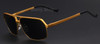 MERRYSTORE Men Brand Ultralight Gold Frame Polar Sunglasses Fashion Driving Polarized Glasses Aluminum Alloy Sunglasses