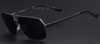 MERRYSTORE Men Brand Ultralight Gold Frame Polar Sunglasses Fashion Driving Polarized Glasses Aluminum Alloy Sunglasses