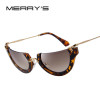 MERRY'S Fashion Women Cat Eye Sunglasses Classic Brand Designer Semi-Rimless Sunglasses Butterfly Shades UV400 MERRY'S Fashion Women Cat Eye Sunglasses Classic Brand Designer Semi-Rimless Sunglasses Butterfly Shades UV400