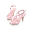 Meotina Women Sandals Gladiator Sandals Women Summer Platform Sandals Big Size 10 42 High Heels Female Cutout Pink Ladies Shoes